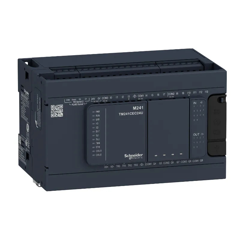 Modicon M241, contrôleur 24E/S PNP+relais, 2 ports série, 100/240VCA - TM241C24R Schneider Electric