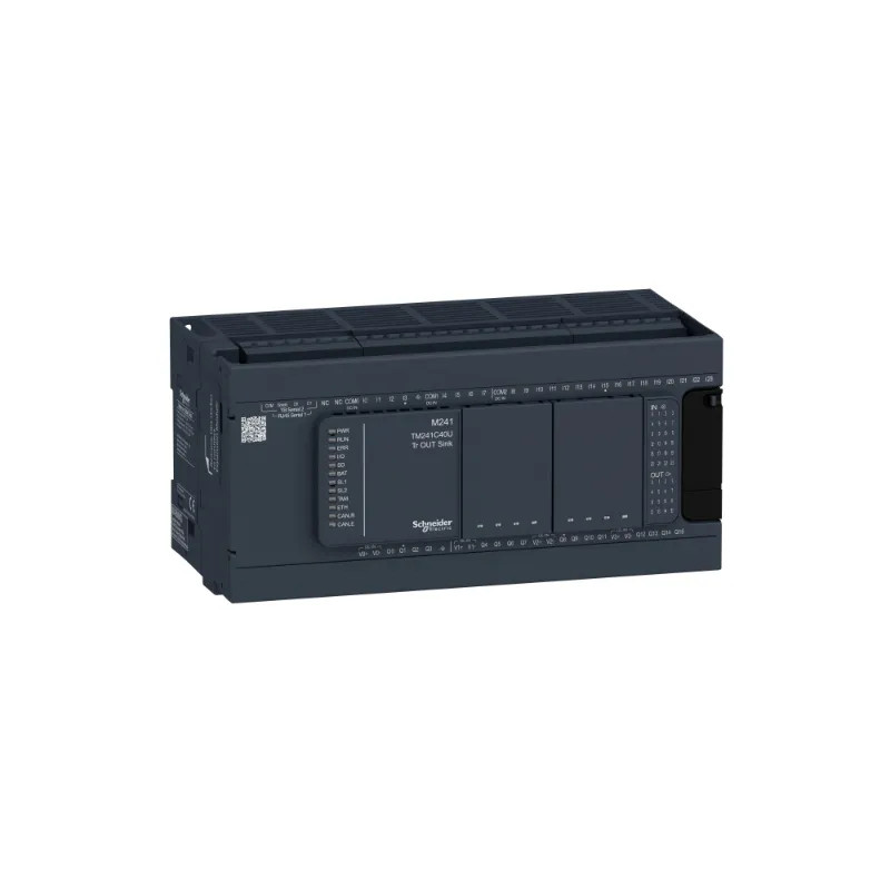 Modicon M241, contrôleur 40E/S NPN, 2 ports série, 24VCC - TM241C40U Schneider Electric