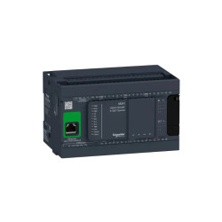 Modicon M241, contrôleur 24E/S PNP, ports Ether+CAN+2 série, 24VCC - TM241CEC24T Schneider Electric