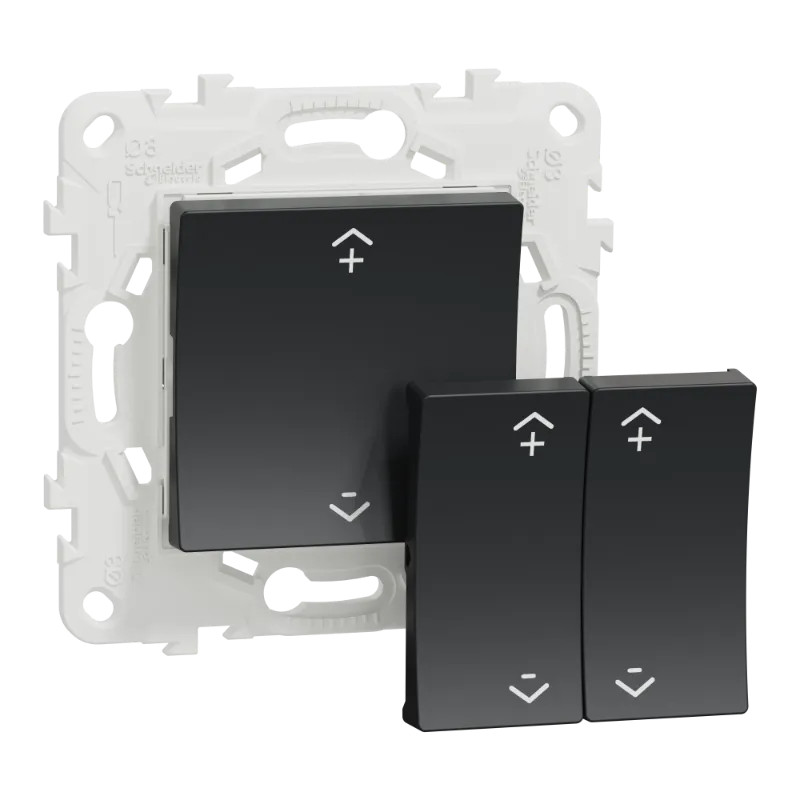 Wiser Unica - interrupteur centralisé sans fil 2 ou 4 BP - Anthracite - NU557154W Schneider Electric