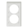 Odace Touch -  plaque 2 postes verticaux entraxe 57mm blanc - S520814 Schneider Electric