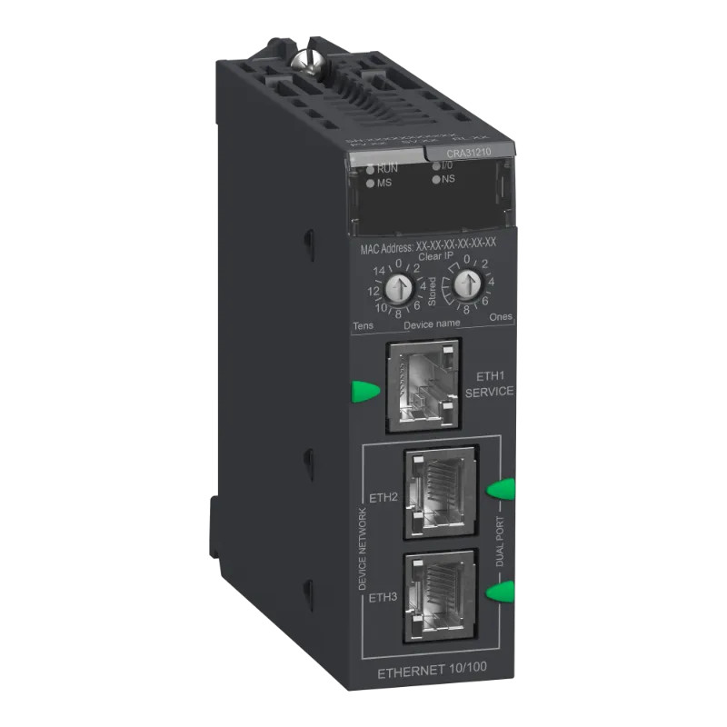 Module de communication pour rack déporté Ethernet RIO (M580) - BMXCRA31210 Schneider Electric