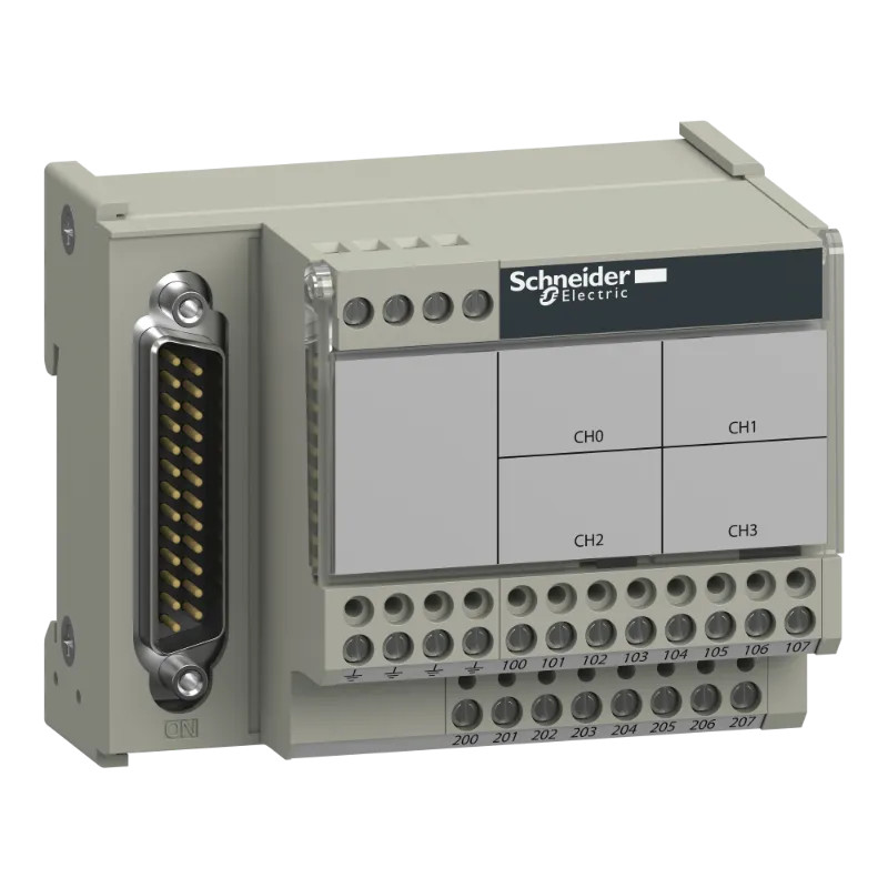 Modicon X80 - embase de raccordement TELEFAST - 4 voies analogiques - ABE7CPA410 Schneider Electric