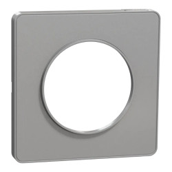 Odace Touch - plaque 1 poste aluminium - S530802 Schneider Electric