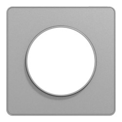 Odace Touch - plaque 1 poste aluminium - S530802 Schneider Electric