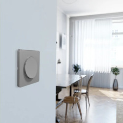 Odace Touch - plaque 1 poste aluminium - S530802 Schneider Electric