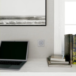 Odace Touch - plaque 1 poste aluminium brossé avec liseré aluminium - S530802J Schneider Electric