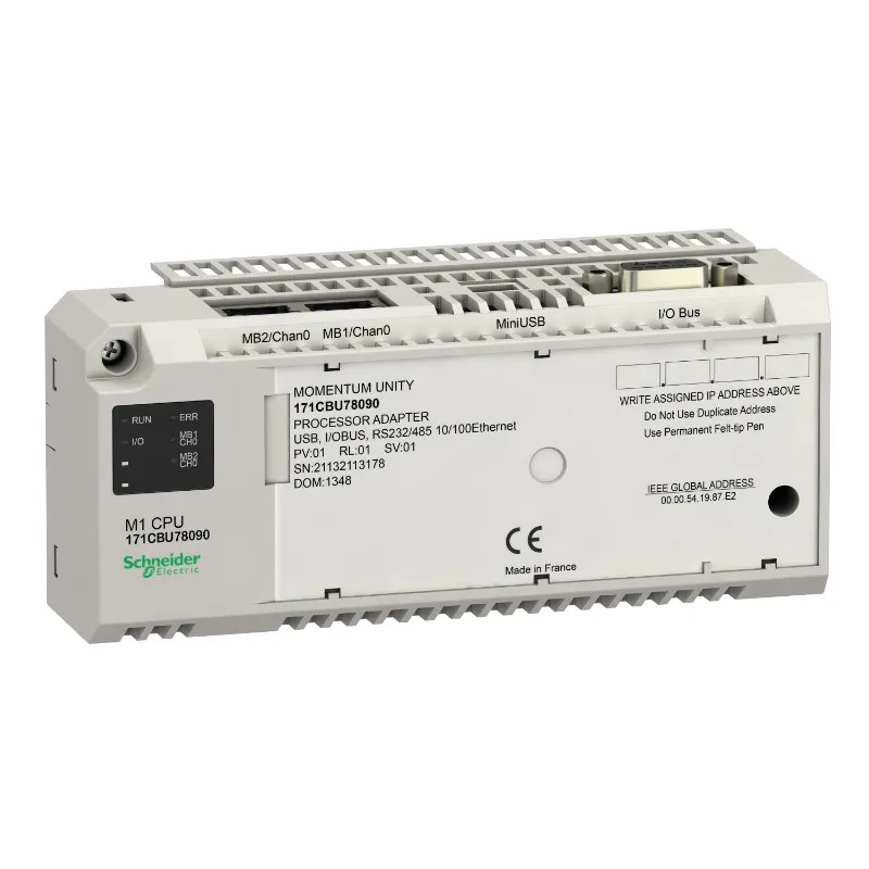 Momentum - Unity m1 cpu - rs232/485 rs485 usb iobus - 171CBU78090 Schneider Electric