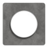 Odace Touch - plaque 1 poste ardoise avec liseré aluminium - S530802V Schneider Electric