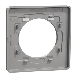 Odace Touch - plaque 1 poste ardoise avec liseré aluminium - S530802V Schneider Electric