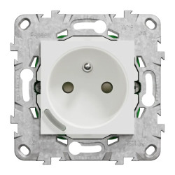 Wiser Unica - Prise 2P+T connectée - 16A  - zigbee - Blanc - NU555918 Schneider Electric