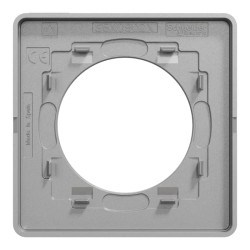 Odace Touch - plaque 1 poste ardoise avec liseré aluminium - S530802V Schneider Electric