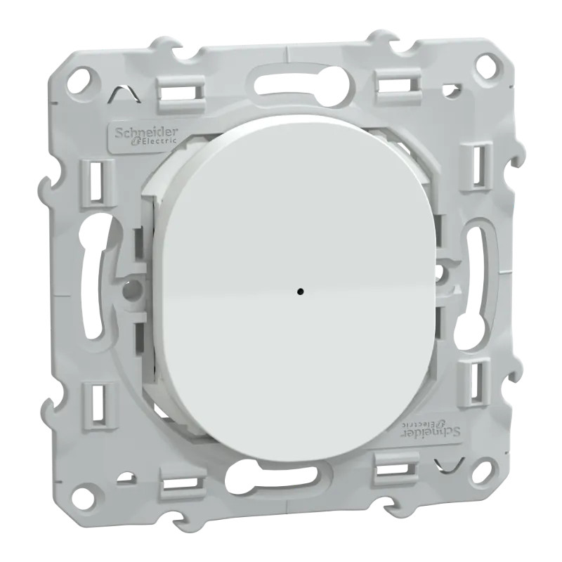 Wiser Ovalis - bouton poussoir - 10A - zigbee - Blanc - S320530W Schneider Electric