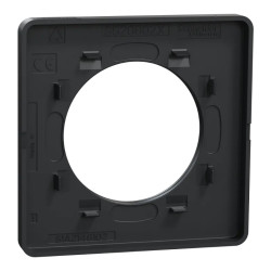 Odace Touch - plaque 1 poste bronze brossé avec liseré anthracite - S540802L Schneider Electric