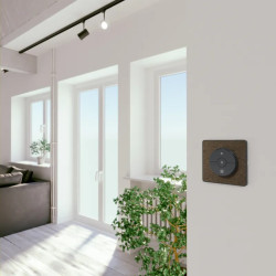 Odace Touch - plaque 1 poste bronze brossé avec liseré anthracite - S540802L Schneider Electric