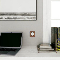 Odace Touch - plaque 1 poste bois zebrano avec liseré anthracite - S540802P4 Schneider Electric