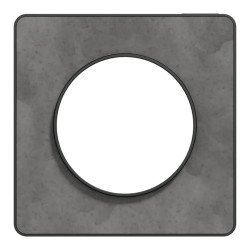 Odace Touch - plaque 1 poste ardoise avec liseré anthracite - S540802V Schneider Electric
