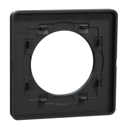 Odace Touch - plaque 1 poste ardoise avec liseré anthracite - S540802V Schneider Electric