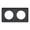 Odace Touch -  plaque 2 postes horizontaux ou verticaux 71mm anthracite - S540804 Schneider Electric