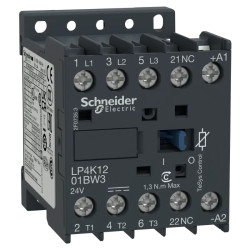 TeSys LP4K - contacteur - 3P - AC-3 440V - 12A - bobine 24Vcc - LP4K1201BW3 Schneider Electric