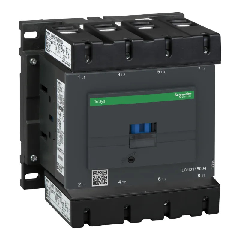 TeSys LC1D - contacteur - 4P - AC-1 440V - 200A - bobine 24Vcc - LC1D115004BD Schneider Electric