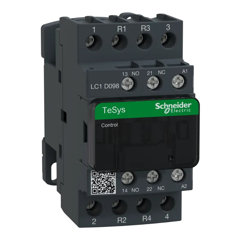 TeSys LC1D - contacteur - 4P (2F+2O) - AC-1 440V - 20A - bobine 48Vca - LC1D098E7 Schneider Electric