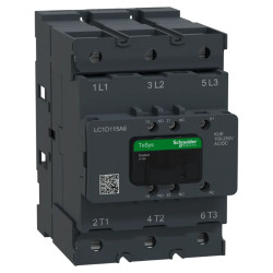 TeSys Deca Advanced - CTR Deca 115A 3P 100-250V ACDC - LC1D115A6KUE Schneider Electric