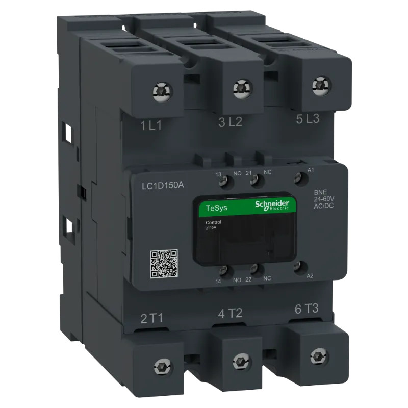TeSys Deca Advanced - CTR Deca 150A 3P 24-60V ACDC EvLk - LC1D150ABNE Schneider Electric