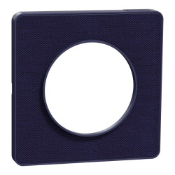 Odace Touch  - plaque 1 poste Kvadrat roi avec liseré bleu cobalt - S550802KC Schneider Electric