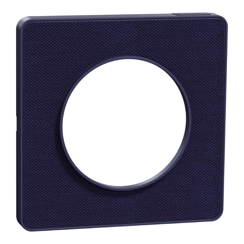 Odace Touch  - plaque 1 poste Kvadrat roi avec liseré bleu cobalt - S550802KC Schneider Electric