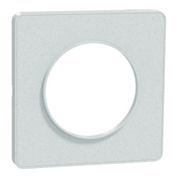 Odace Touch - plaque 1 poste blanc recyclé - S510802 Schneider Electric