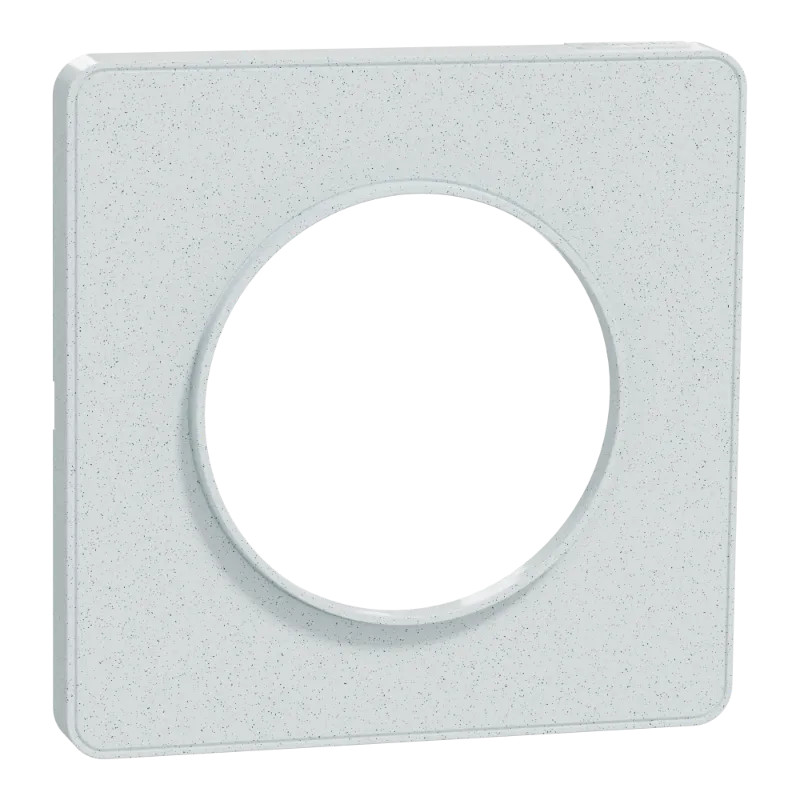 Odace Touch - plaque 1 poste blanc recyclé - S510802 Schneider Electric