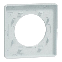 Odace Touch - plaque 1 poste blanc recyclé - S510802 Schneider Electric