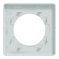 Odace Touch - plaque 1 poste blanc recyclé - S510802 Schneider Electric