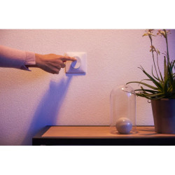 Wiser Ovalis - variateur poussoir - 2 fils - zigbee - Blanc - S320522W Schneider Electric