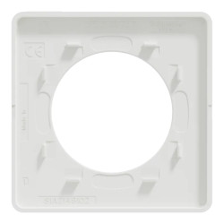 Odace Touch  - plaque 1 poste Kvadrat perle avec liseré blanc - S520802KG Schneider Electric