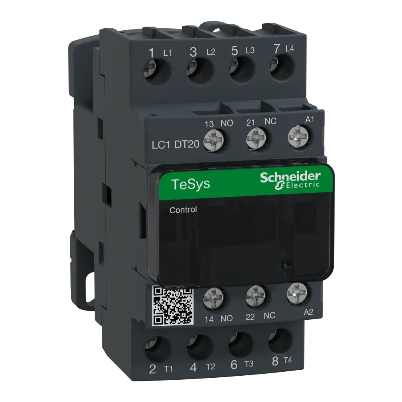 TeSys LC1D - contacteur - 4P - AC-1 440V - 20A - bobine 24Vca - LC1DT20B7 Schneider Electric