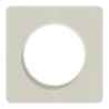 Odace Touch  - plaque 1 poste Kvadrat craie avec liseré blanc - S520802KW Schneider Electric