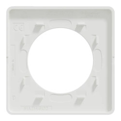 Odace Touch  - plaque 1 poste Kvadrat craie avec liseré blanc - S520802KW Schneider Electric