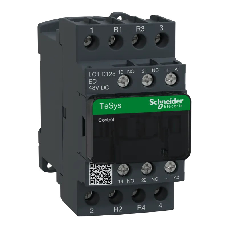 TeSys LC1D - contacteur - 4P (2F+2O) - AC-1 440V - 25A - bobine 48Vcc - LC1D128ED Schneider Electric