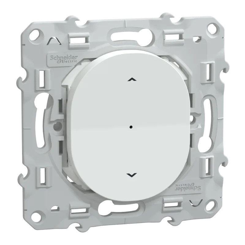 Wiser Ovalis - interrupteur volet-roulant - 4A - zigbee - Blanc - S320567W Schneider Electric