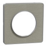 Odace Touch  - plaque 1 poste Kvadrat perle avec liseré aluminium - S530802KG Schneider Electric