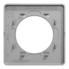 Odace Touch  - plaque 1 poste Kvadrat perle avec liseré aluminium - S530802KG Schneider Electric
