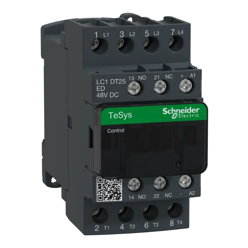 TeSys LC1D - contacteur - 4P - AC-1 440V - 25A - bobine 48Vcc - LC1DT25ED Schneider Electric