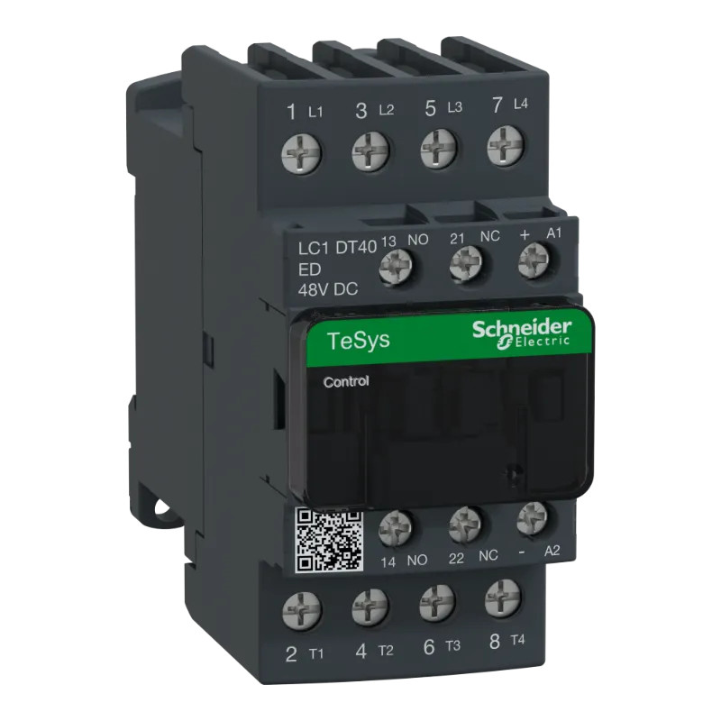TeSys LC1D - contacteur - 4P - AC-1 440V - 40A - bobine 48Vcc - LC1DT40ED Schneider Electric