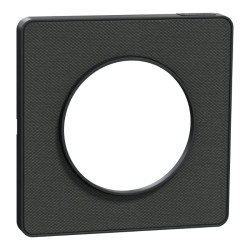 Odace Touch  - plaque 1 poste Kvadrat ombre avec liseré anthracite - S540802KB Schneider Electric