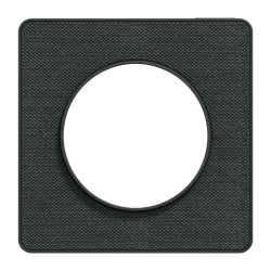 Odace Touch  - plaque 1 poste Kvadrat ombre avec liseré anthracite - S540802KB Schneider Electric