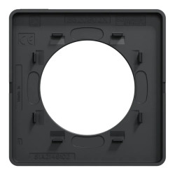 Odace Touch  - plaque 1 poste Kvadrat perle avec liseré anthracite - S540802KG Schneider Electric