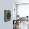Odace Touch  - plaque 1 poste Kvadrat perle avec liseré anthracite - S540802KG Schneider Electric