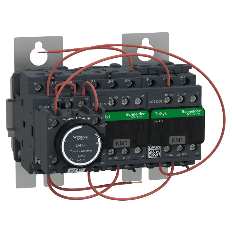 TeSys LC3D - démarreur étoile triangle sur platine - bobine 24Vca - LC3D09AB7 Schneider Electric